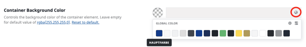 Avada 7.6. Global Color Palette