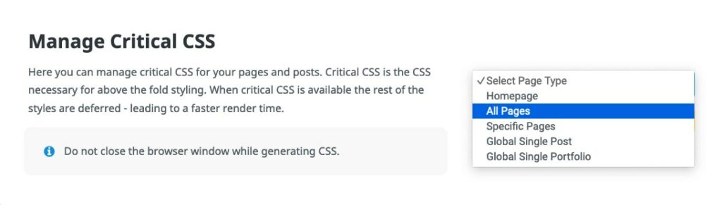 Critical CSS in Avada