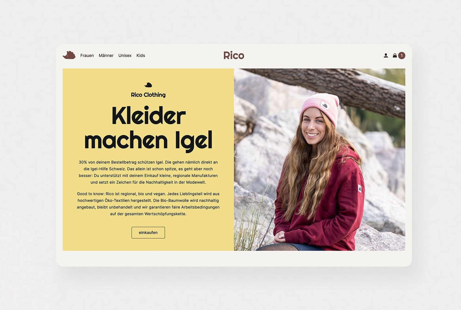rico-clothing.ch, Online-Shop von Agenza GmbH