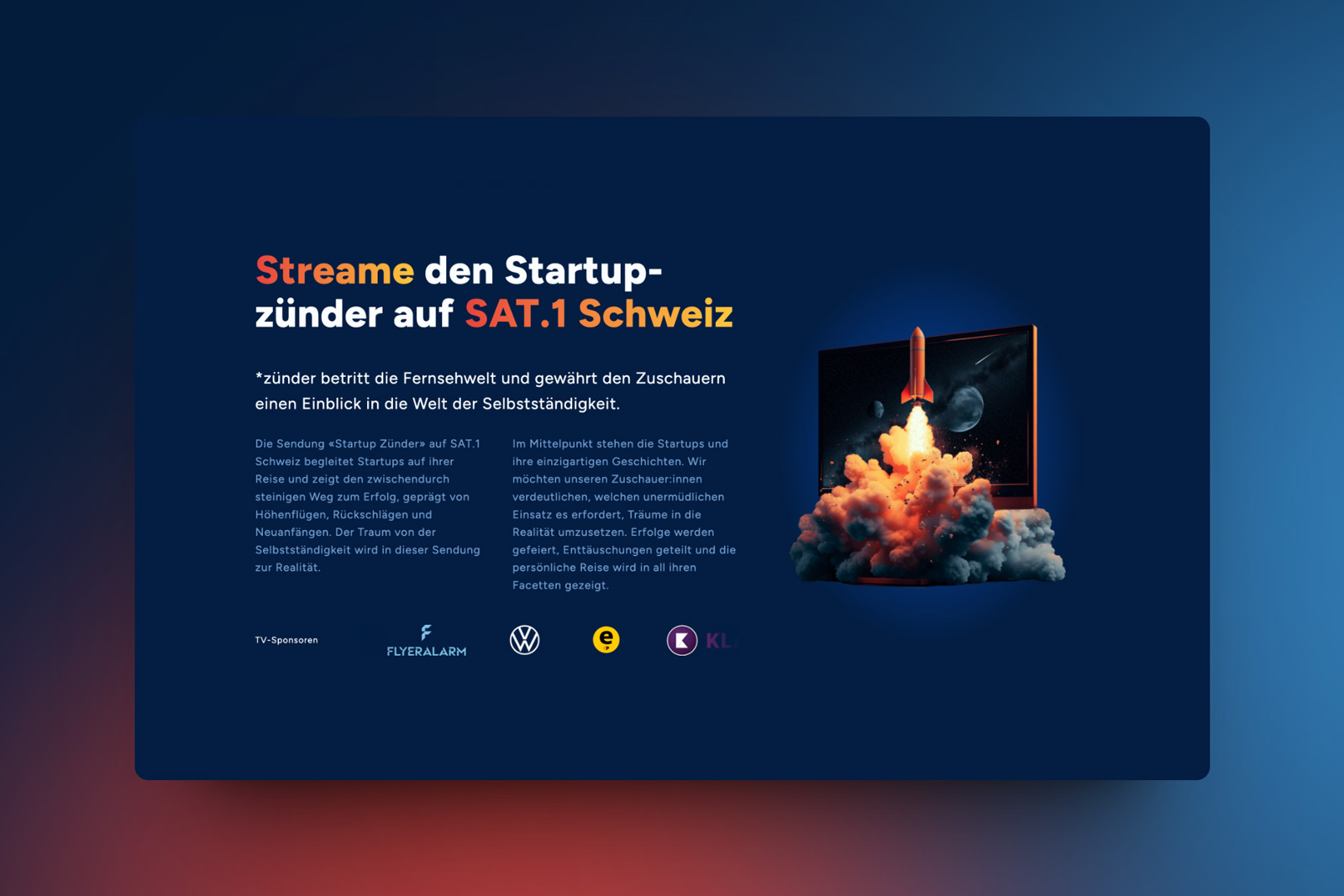 Screenshot von zuender.ch