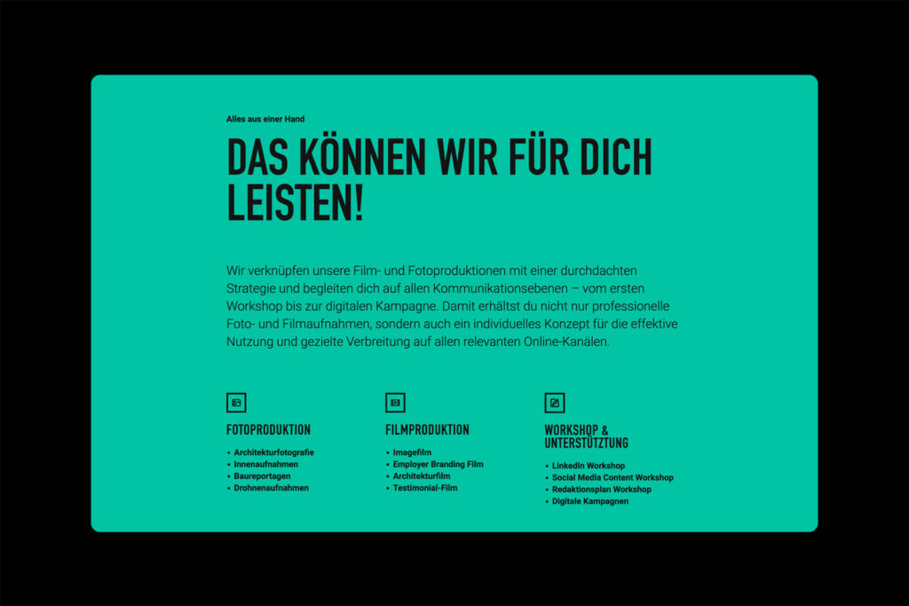 Screenshot der Website von MARCOLEU GmbH