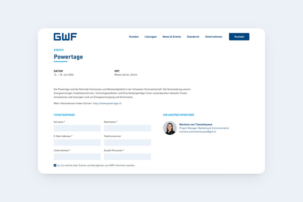 Website GWF Screenshot